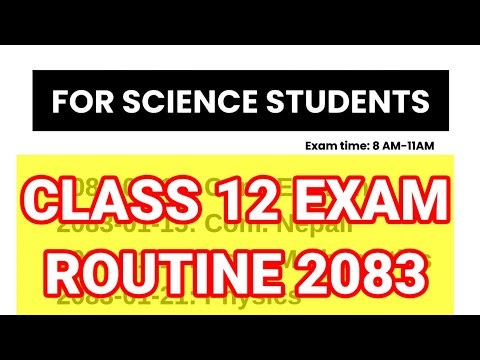 Class 12 exam routine update 2082 | Neb class 12 routine published #neb #class12 #nepaleducation