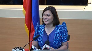 WATCH: Vice President Sara Duterte describes as “intellectually challenged” the remark of Justice Secretary Crispin Remulla that the Marcos administration chose not to pursue the cases against ex-president Rodrigo Duterte, “and let the ICC pursue these cases.” | via Bella Cariaso | Philippine Star