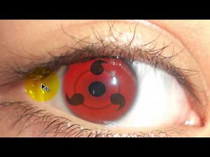 Como Hacer El Ojo Sharingan Del ANIME NARUTO / Bien Explicado