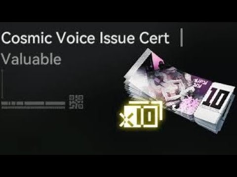 COSMIC VOICE ISSUE CERT HOW TO USE Arknights: Endfield