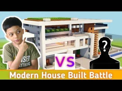 MODERN HOUSE BUILD BATTLE WITH MY *elder brother* | MINECRAFT