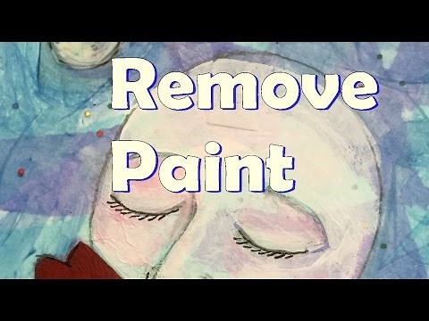How to Remove Acrylic Paint from your art - Art Hack