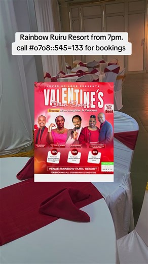 Celebrating Valentine's Day at Rainbow Ruiru Resort