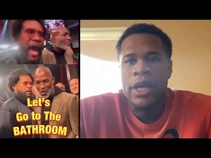 Devin Haney Reacts to Bernard Hopkins PUSHING his Father BILL HANEY “Let’s Go to the BATHROOM”