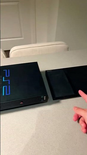 Original PS2 VS PS2 Slim #ps2 #gaming #playstation #technology #oldschool #consolegaming #original