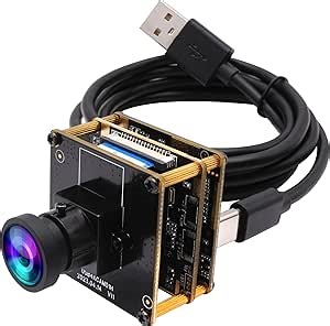 4K HDMI USB Camera Module Wide Angle Webcam for Computer 4K 30fps PC Camera Mini UVC USB2.0 Lightburn Camera for Laser Engraver 2X Digital Zoom USB Security Camera for Laptop Raspberry Pi