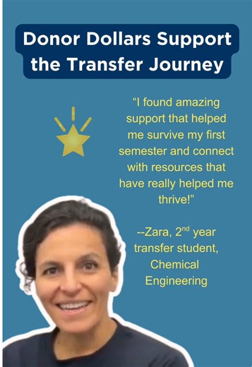 Transitioning to a new campus is a big leap. Hear from Zara on the mentoring and advising support that make all the difference to transfers – and all students! This support is made possible by donors, and you can have this kind of impact on #BigGive, which starts tonight at 9pm! @calstudentphilanthropy #CalBigGive #givechem #berkeleychemgives