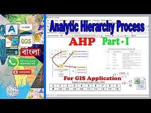 AHP calculation GIS mapping Part-I || Criteria Weight by Multiple Criteria Decision Making