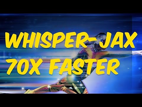 Whisper-JAX 70x faster Speech to Text AI Transcribe YouTube Video Faster