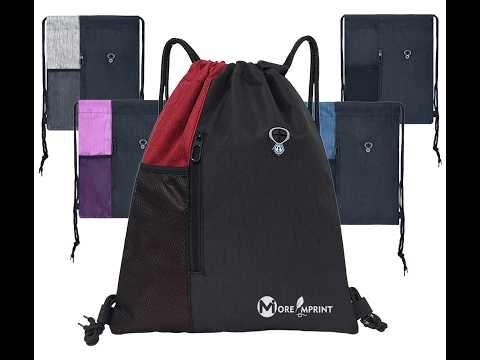 Two tone Oxford Drawstring Backpack