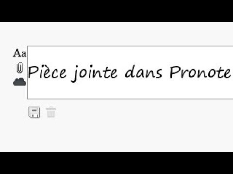 Comment envoyer une pièce jointe dans Pronote