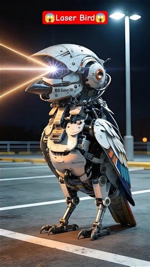 😱 Laser Bird 😱|#robot #Laserbird #shortsfeed #ai