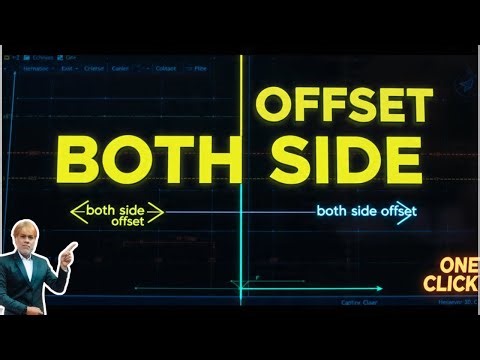 AutoCAD Offset Both Sides in One Click | Save Time & Effort