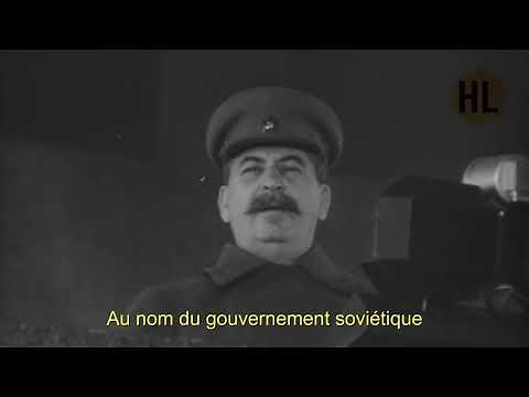 Discours de Joseph Staline du 7 novembre 1941 (sous-titré en français) [HD]
