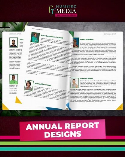 Annual Report design created by Humbird Media