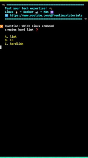 🐧 Linux command to create hardlink