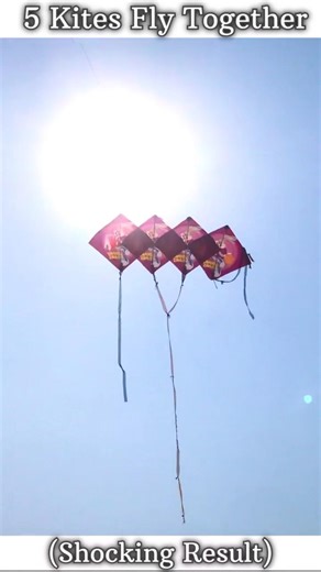 How to Make 5 Kites Fly Together 😱🪁 #shorts