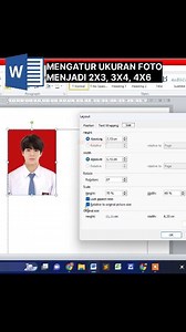 Mengatur ukuran foto di word 2x3,3x4,4x6 dengan mudah #word #microsoftword | ARTutorial
