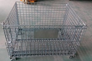 [Hot Item] Customized-Color Steel Container/Wire Mesh Container for Logistics