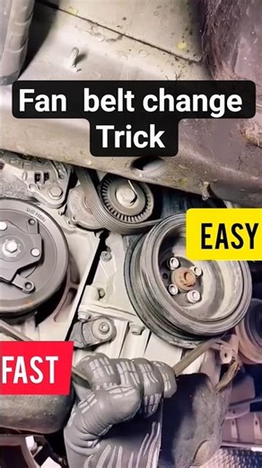 fan belt change trick #shorts