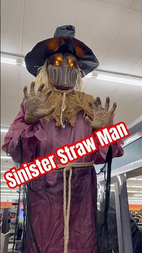 Sinister Straw Man Halloween Animatronic