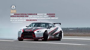 4K views · 169 reactions | 「Nissan Video：日產GT-R破最高速飄移健力士紀錄」 屢創佳績的GT-R，剛剛再以304.96km/h車速，再度打破全球「最高速飄移」健力士世界紀錄。過程係點？去片！ #NISSAN #NISSANGTR #GTR #NISMO #GUINNESSWORLDRECORDS #DRIFTING | Nissan | Facebook