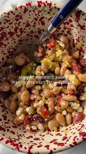 mediterranean bean salad 🫘🍋