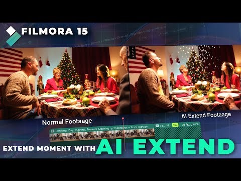 Extend Your Christmas Footage with AI Extend in Filmora 15 #filmora15