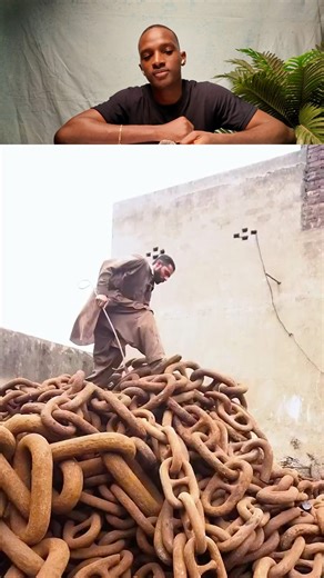 171K views · 832 reactions | Workers in Pakistan recycling ship anchor chains into pickaxes, at the Gadani shipbreaking yard. #ReactWithVictor | The Pot TV | Facebook