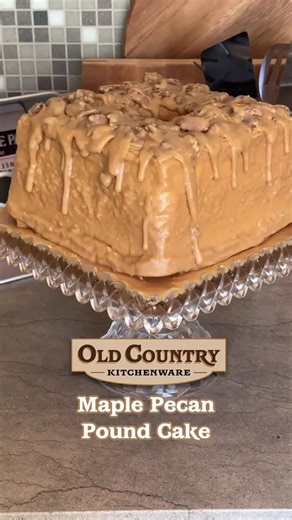 This delicious and rich pound cake is filled with maple flavor and toasty pecans. It's covered in a decadent maple caramel for the ultimate dessert. Mile High Maple Pecan Pound Cake 1 pound (4 sticks) unsalted butter, room temperature 2 cups granulated sugar 1 1/2 cups light brown sugar, packed 1 tablespoon vanilla extract 2 tablespoons maple extract 1 teaspoon salt 10 large eggs, room temperature 4 1/2 cups cake flour or White Lily All Purpose Flour 1/3 cup buttermilk, room temperature 1/2 cup 