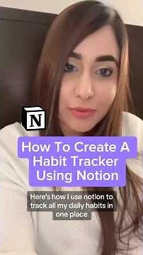 How To Make A Habit Tracker On Notion #notiontour