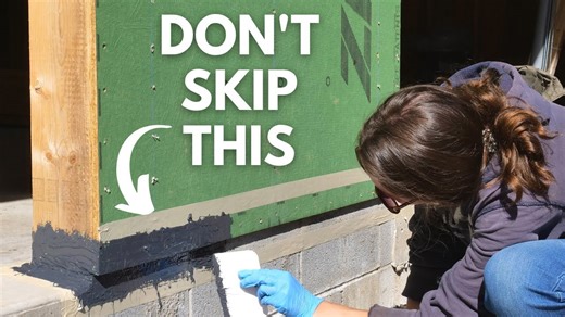 Sealing foundation to framing with ZIP liquid flash