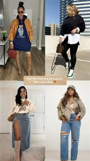 Cozy Fall Outfits For Black Girls! 🍂🖤 #FallOutfits #FallStyle #FallFashionInspo #BlackGirlStyle