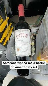 Got tipped a bottle of wine today for spray-painting an electric box