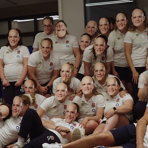 A birthday surprise for John Mitchell 😂 Take an exclusive look behind the scenes of the #RedRoses training camp in the latest episode of 'O2 Inside Line: All In' on YouTube. #WearTheRose | O2 | England Rugby