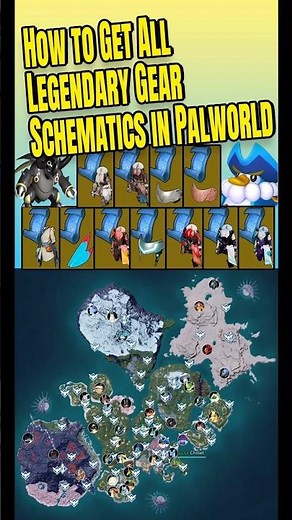 Get All Legendary Gear Schematics in #palworld #palworldgame #tipsandtricks