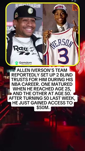 Allen Iverson just gained $50M from a blind trust at 50!🏀🤑