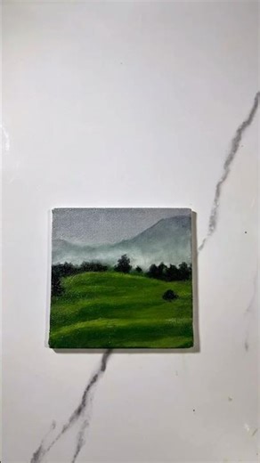 A peaceful view 🖼️✨…#art #shortsfeed #drawing #youtubeshorts #acrylicpainting