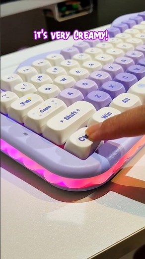 Creamy Purple Keyboard Type Test 💜 (Yunzii C98)