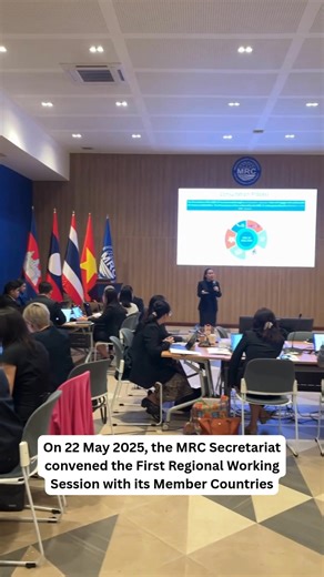 On 22 May 2025, the Mekong River Commission (MRC) Secretariat convened the First Regional Working Session with its Member Countries to consult on the First Draft of the MRC Strategic Plan (SP) 2026–2030. This upcoming SP is critical in driving the implementation to achieve the Basin Development Strategy, aligning with the MRC’s goal towards self-financing by 2030, and preparing the organization for its evolving role for post-2030. | Mekong River Commission