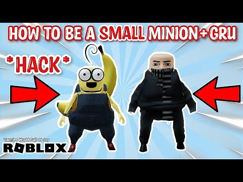 😱🤯*HACK* HOW TO BE A SMALL MINION AND GRU IN ROBLOX || ROBLOX STEP BY STEP TUTORIAL