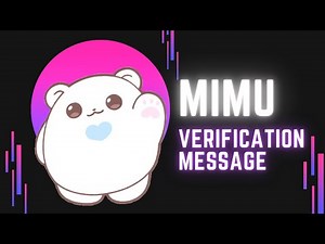 Verification message using Mimu ♡ (discord tutorial)