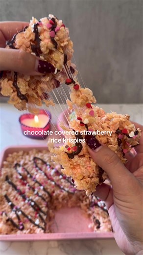 Chocolate Covered Strawberry Rice Krispies Recipe