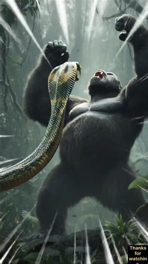cobra snake attack kong #aishorts #aivideo #shorts