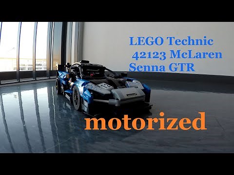 LEGO Technic 42123 McLaren Senna GTR motorized! RC. First run