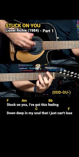 114K views · 2.5K reactions | Stuck on You - Lionel Richie (1984) Easy Guitar Chords Tutorial with Lyrics Part 1  #DocOTEPStudio #DocOtepGuitarTutorial | Doc OTEP Studio | Facebook