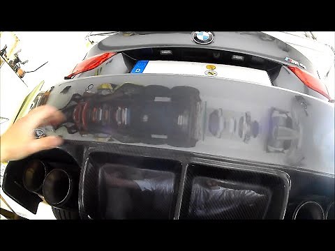 BMW F82 M4 M Performance Carbon Diffuser Installation