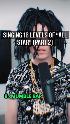 RoomieOfficial on Instagram: "Singing 16 Levels of “All Star” (Part 2)"