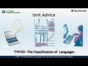 TYP103 - Unit Advice (Classification of Languages)