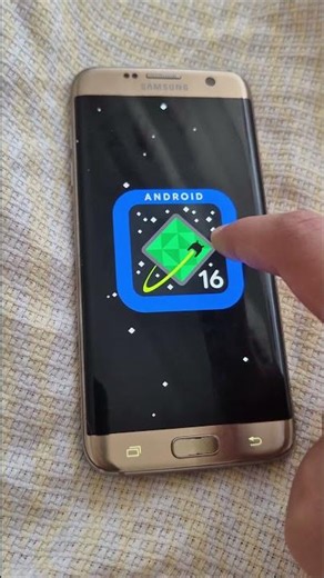 Samsung Galaxy S7 Edge LineageOS 23.2 Android 16 GSI #techtok #customrom #android #samsung